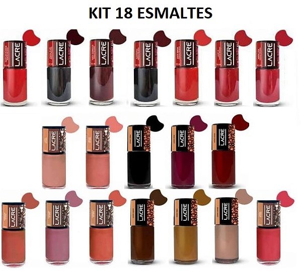 Kit Power Lacre 10ml - 18 cores