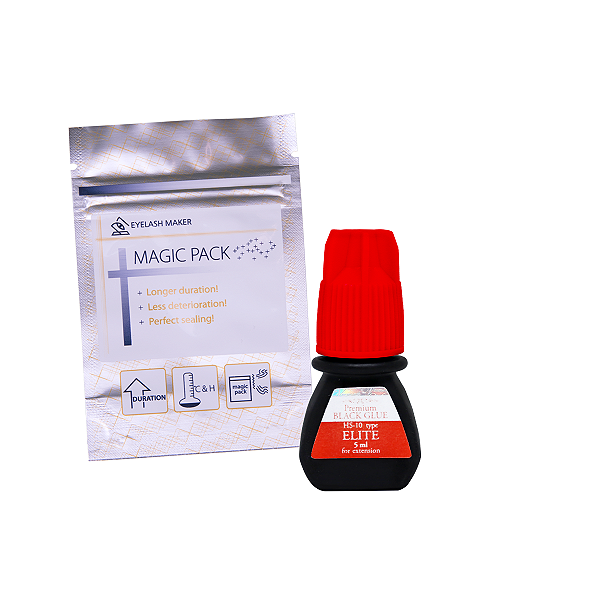 Cola Premium Elite Hs-10 5ml. Para Extensão De Cílios Cor Preta