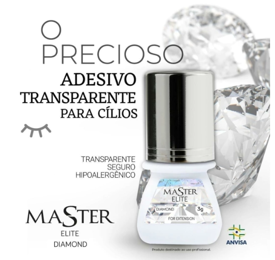 Cola Master Transparente Elite Diamond 3ml. Para Extensão De Cílios
