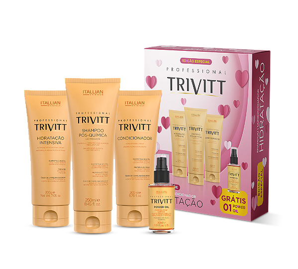 Kit Home Care Hidratação Intensiva Trivitt - Ganhe um Power Oil Ediçao Especial Limitada