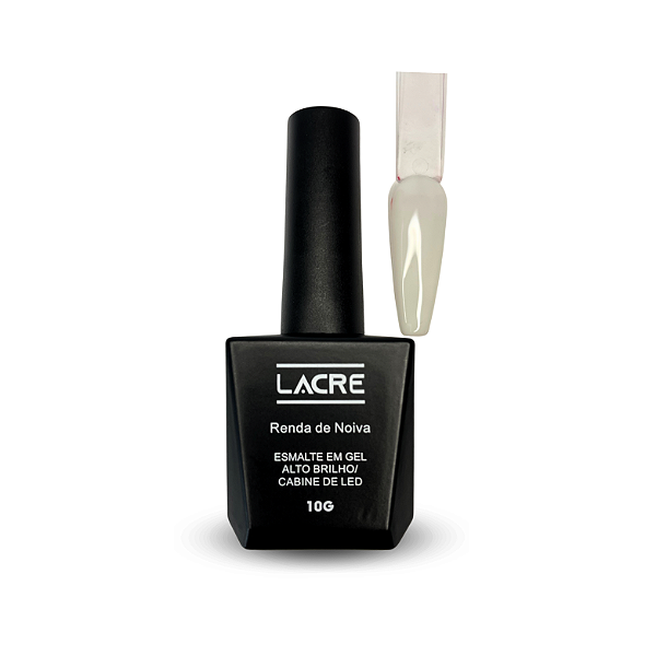 Esmalte em GEL Lacre 10ml - Gran Elegance Renda de noiva para Cabine LED