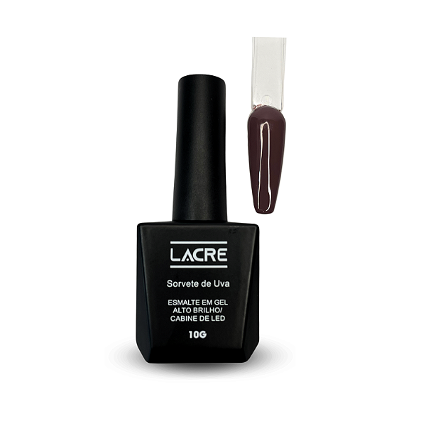Esmalte em GEL Lacre 10ml - Gran Elegance Sorvete de Uva para Cabine LED