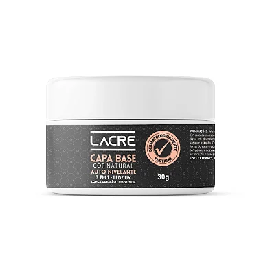 Kit Alongamento Lacre Gel Capa Base 20g + Gel Cover Nude 25g para Nail Art