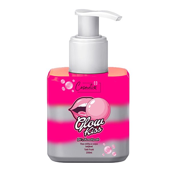 Gel Hidratante Aromatizante Glow Kiss – TUTTI-FRUTTI (250ml)