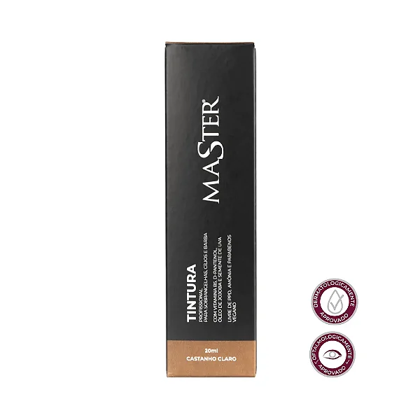 Tinta/Tintura Para Cílios E Sobrancelhas Master Castanho Claro 20g
