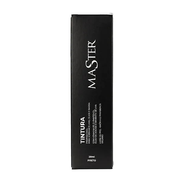 Tinta/Tintura Para Cílios E Sobrancelhas Master Preto 20g