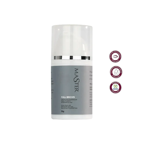 Full Brows Master Elite – Creme Regenerador para Cílios e Sobrancelhas