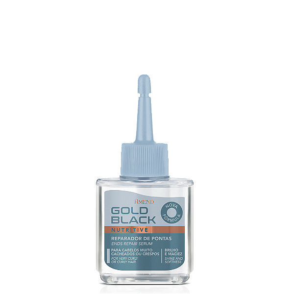Óleo Reparador De Pontas Cachos Amend Gold Black 30ml -