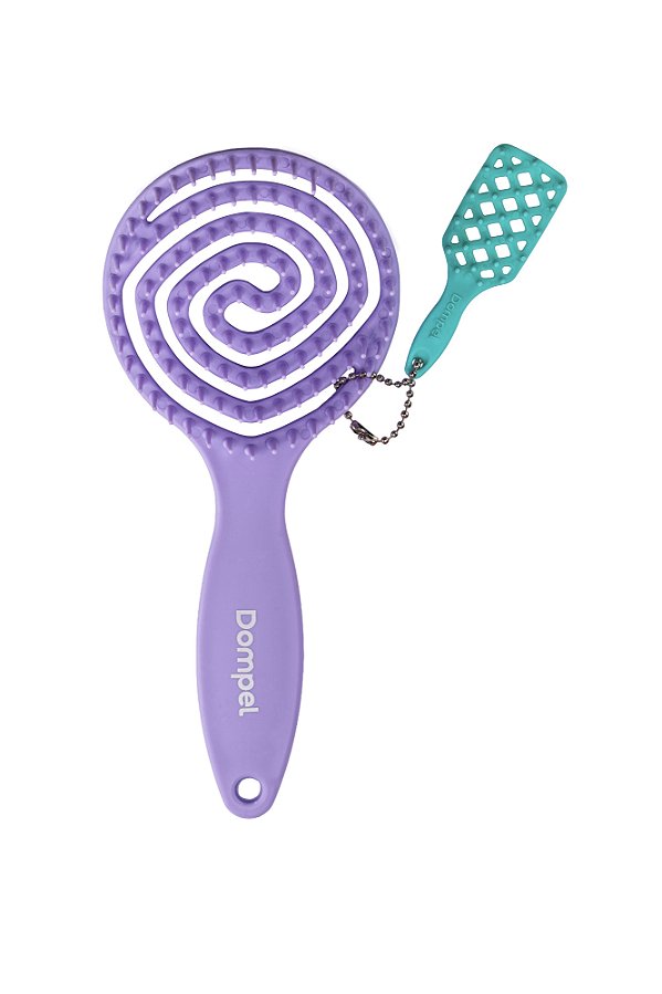 Escova de Cabelo Pirulito para Violeta + Chaveiro