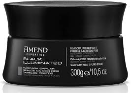 Máscara Amend Black Illuminated Expertise Realce da Cor 300g