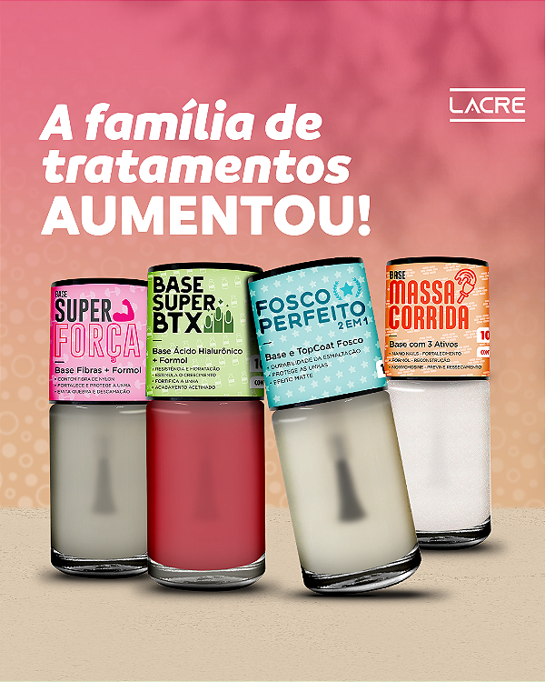 Kit Linha de Tratamento Lacre 10ml - 4 tratamentos