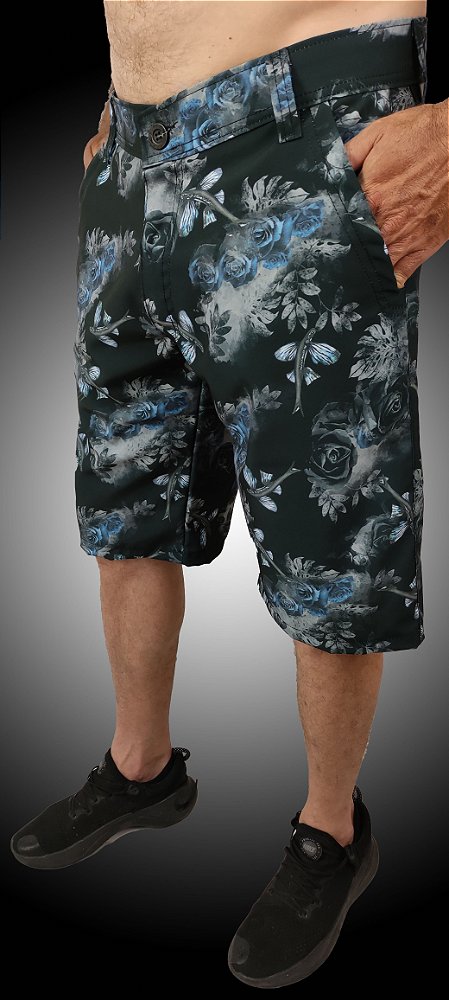 Referência X635_15 Bermuda Phantom Elastano Full Print.