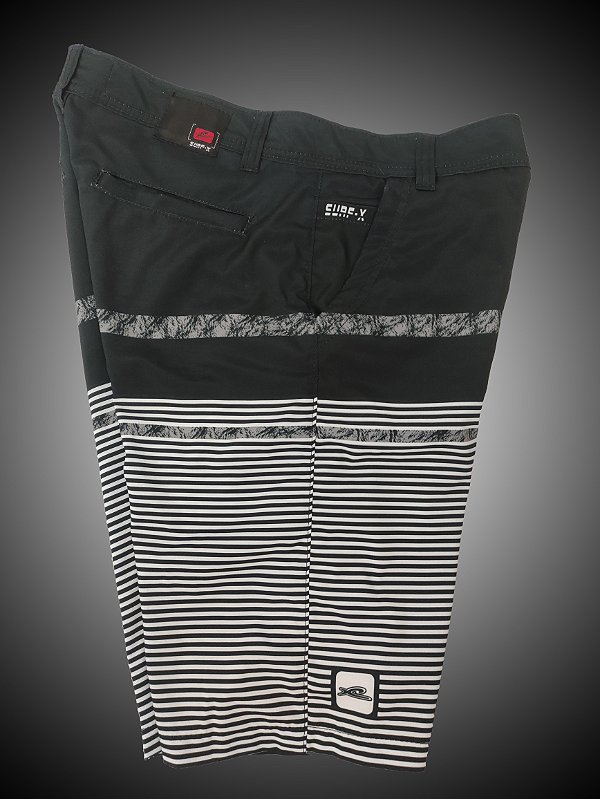 Bermuda Phantom Elastano Striped Branco,Marrom,Vermelho,Marinho e Verde.