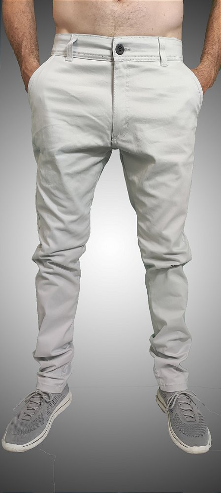 Calça Masculina Sarja Alfaiataria Gelo SURF-X.