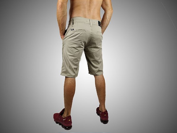 Bermuda Masculina Sarja Alfaiataria Areia SURF-X.