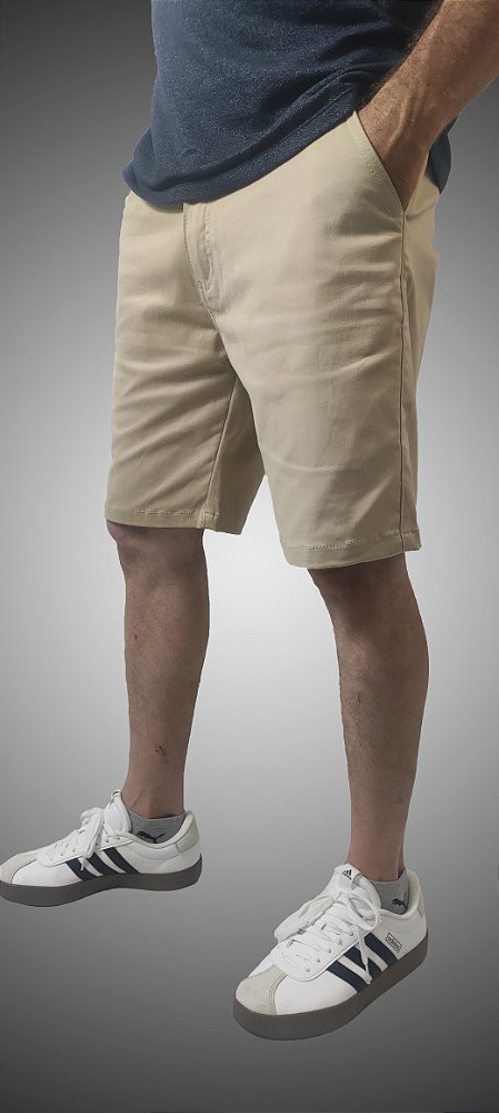 Bermuda Masculina Sarja Alfaiataria Caqui SURF-X.