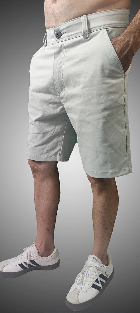 Bermuda Masculina Sarja Alfaiataria Gelo SURF-X.