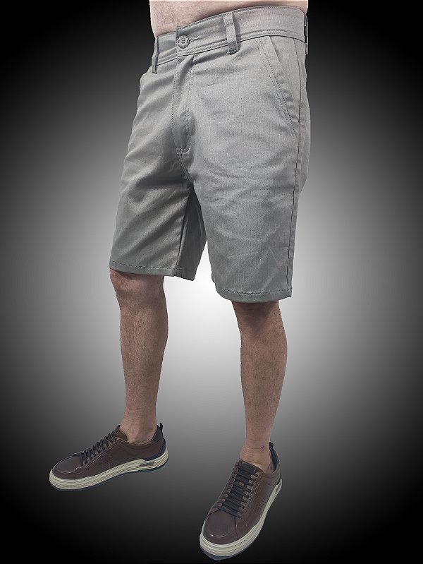 Bermuda Alfaiataria Sarja Cinza SURF-X.