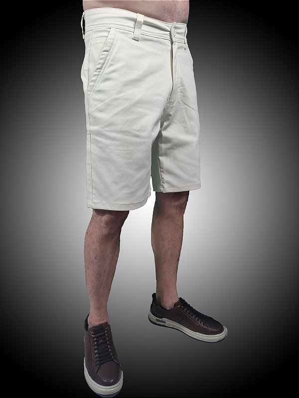 Bermuda Alfaiataria Sarja Off White SURF-X.