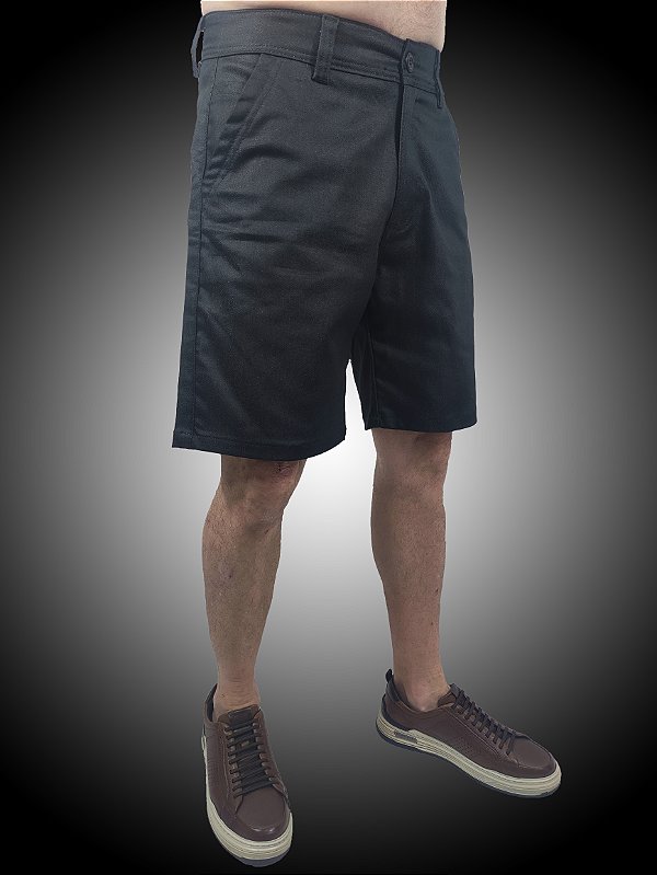 Bermuda Alfaiataria Sarja PretoSQ SURF-X.