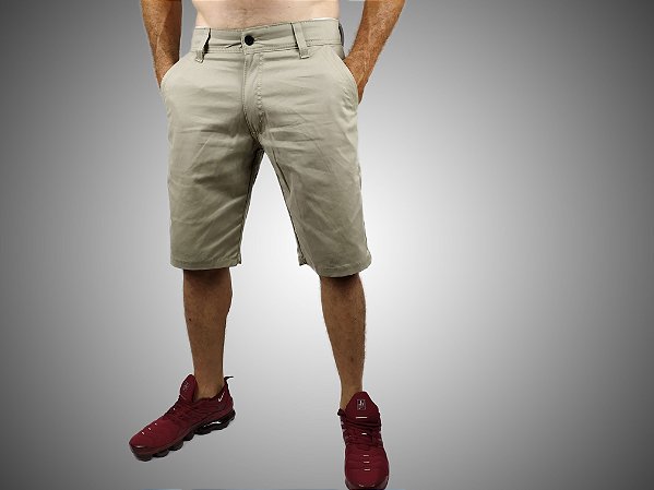 Bermuda Masculina Skinny Sarja Areia SURF-X .