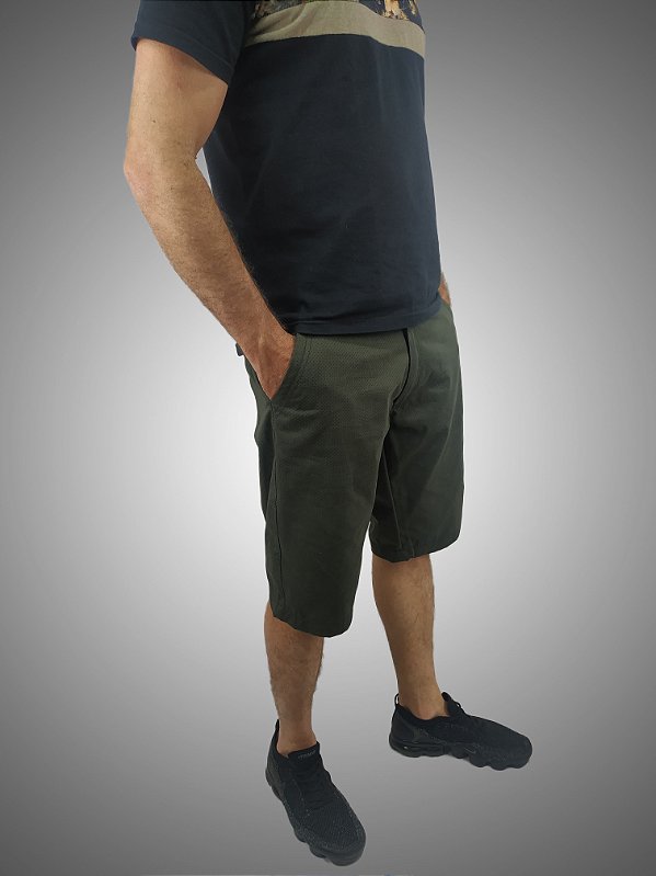 Bermuda Masculina Skinny Alfaiataria Edição Limitada Verde SURF-X.