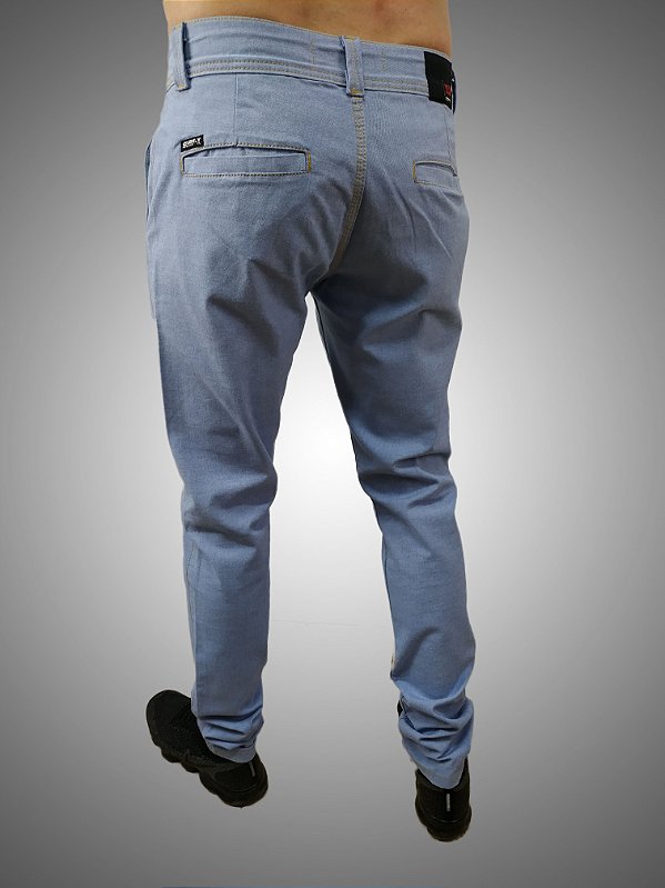 Calça Jeans Masculina Skinny Alfaiataria House Azul Claro SURF-X.