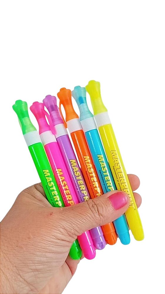 Kit Marca Texto MasterPrint - Cores NEON