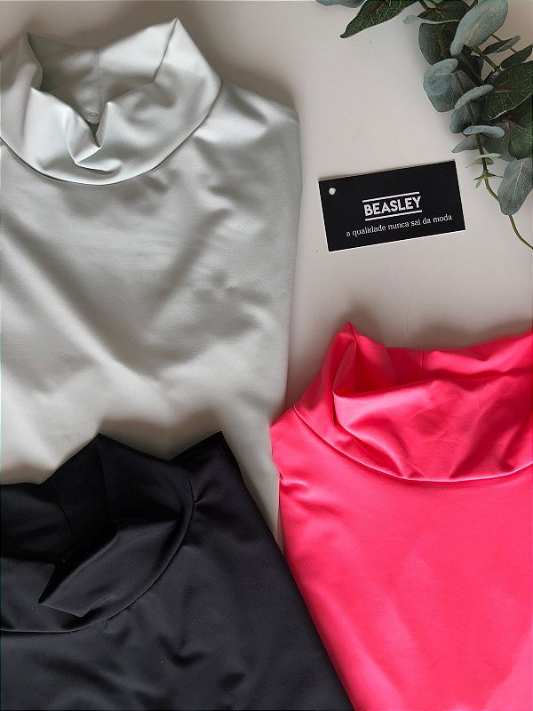 BLUSA MANGA LONGA MEIA GOLA PROTECAO UV-SHIELD