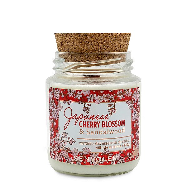 Japanese Cherry Blossom -Flor de Cerejeira, Sândalo e cedro 175g