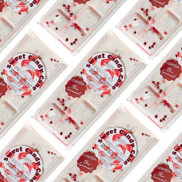 Sweet Candy Cane Wax Melt -Barra 50g