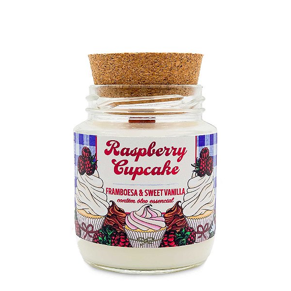 Cupcake de Framboesa -Framboesa e Bolo de Baunilha 175g