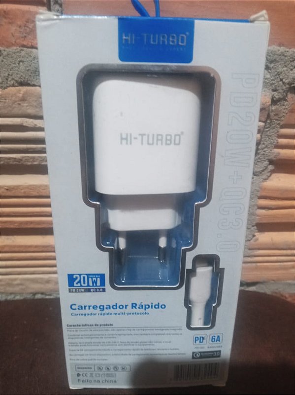 CARREGADOR RÁPIDO HI-TURBO Tipo-C