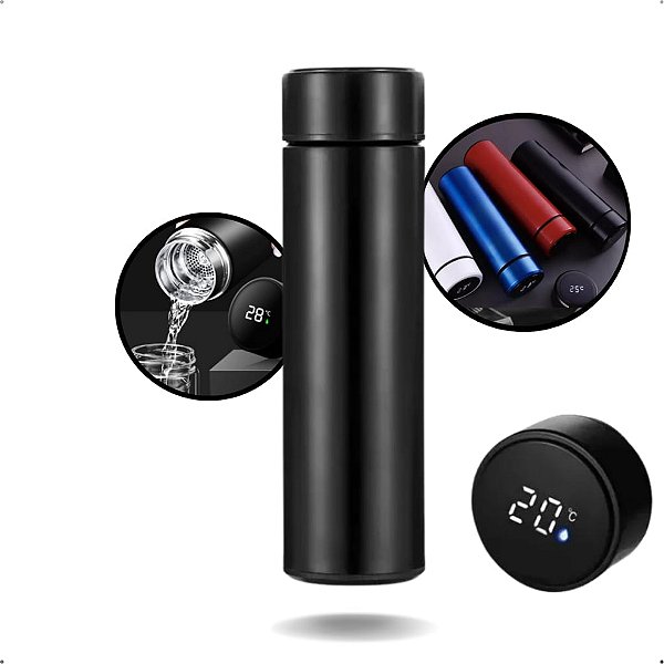GARRAFA TÉRMICA C/ VISOR DE TEMPERATURA