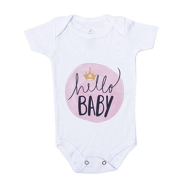 Body Baby Manga Curta - Personalizado