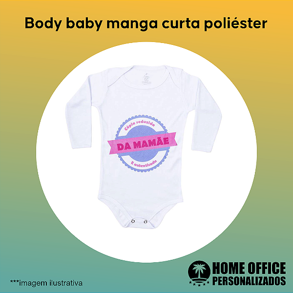 Body Baby Manga Longa - Personalizado
