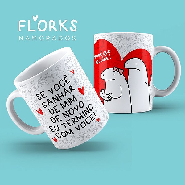 Caneca em cerâmica 325 ml - Artes Dia dos Namorados
