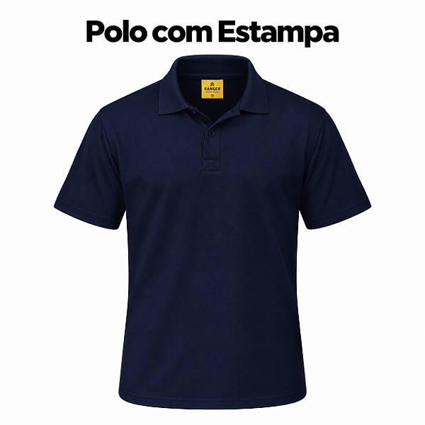 Camisa Polo 100% Algodão/ Piquet - Personalizada com Estampa