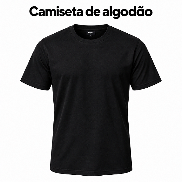 Camiseta 100% Algodão Personalizada