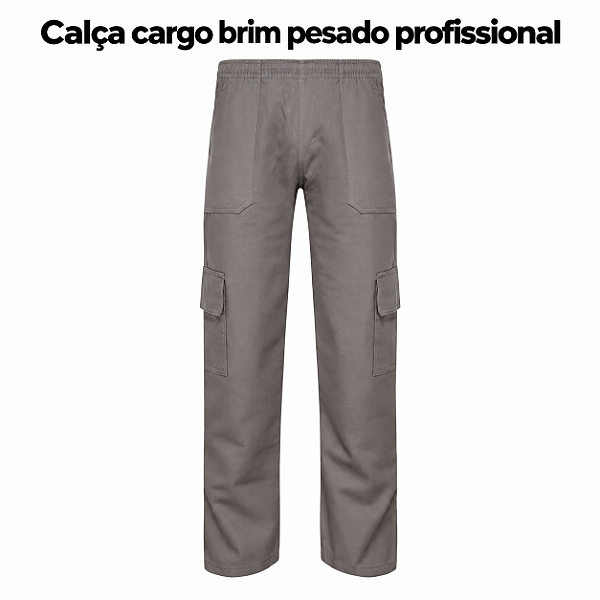 Calça Cargo Brim Pesado Profissional