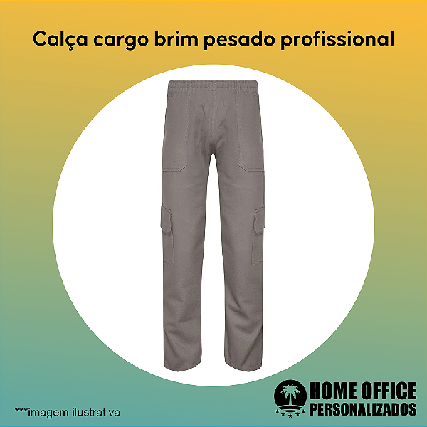 Calça Cargo Brim Pesado Profissional