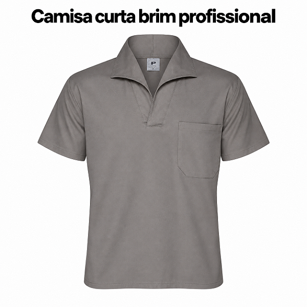 Camisa Curta Brim Pesado Profissional