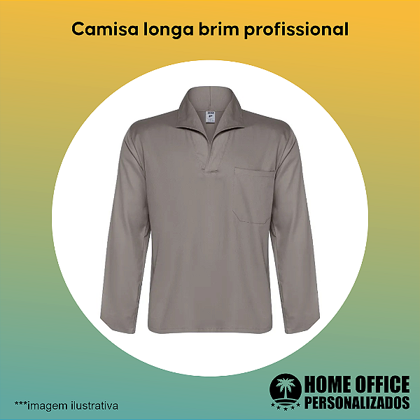 Camisa Longa Brim Pesado Profissional