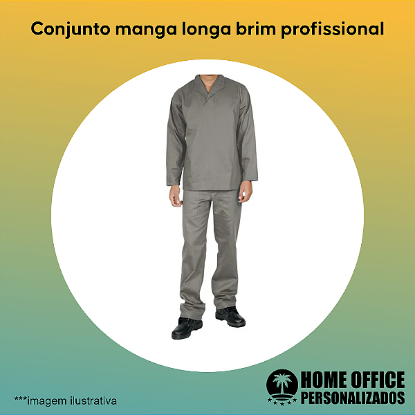 Conjunto Manga Longa Brim Pesado Profissional