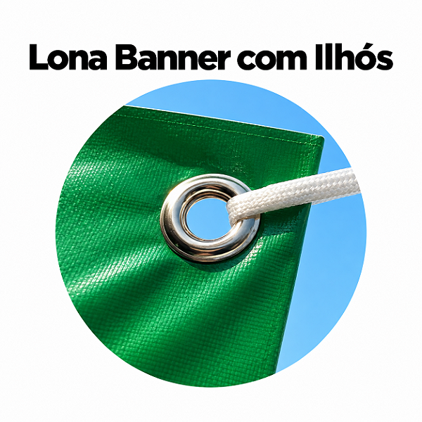 Banner Lona com Ilhós