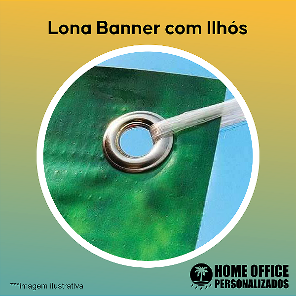 Banner Lona com Ilhós