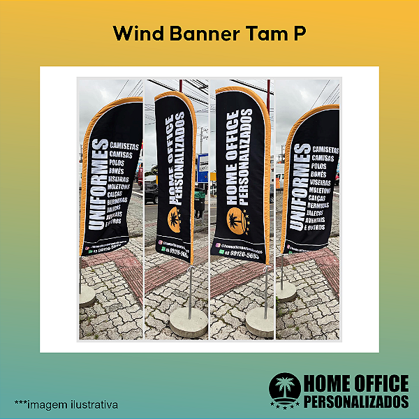 Wind Banner Personalizado - Tamanho P