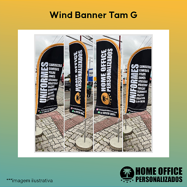 Wind Banner Personalizado - Tamanho G