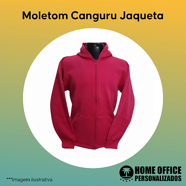 Moletom Canguru Jaqueta Estampa
