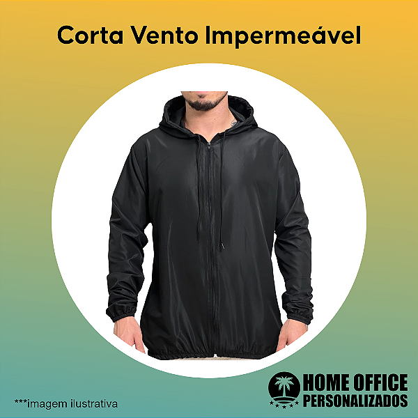 Corta Vento Tactel Impermeável - 10 UNIDADES OU MAIS
